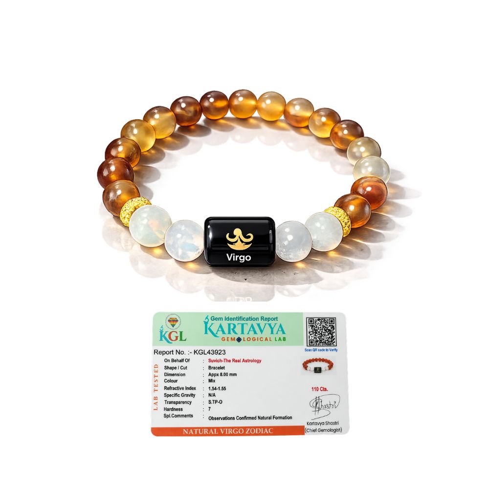 Virgo Zodiac Bracelet – Clarity, Balance & Positive Energy