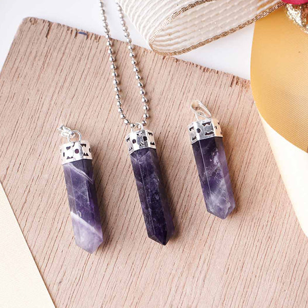 Amethyst Pendant – Natural Crystal for Inner Peace, Protection & Mental Strength