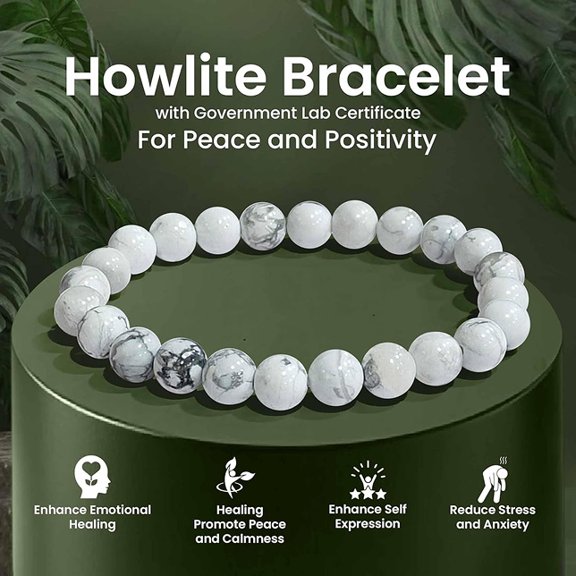 Howlite Bracelet – Calm, Patience & Emotional Balance