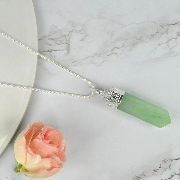Green Aventurine Pendant – Luck, Wealth Growth & Opportunity Attraction