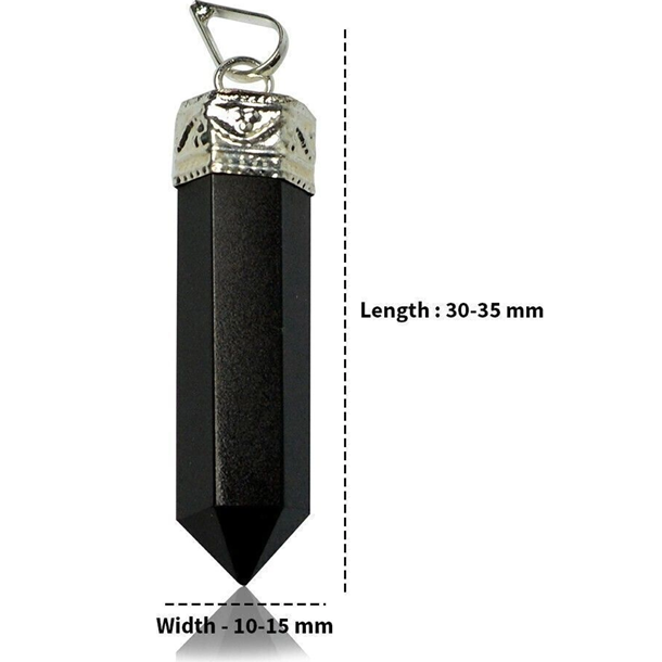 Black Tourmaline Shield Pendant – Powerful Protection Crystal for Daily Energy Defense