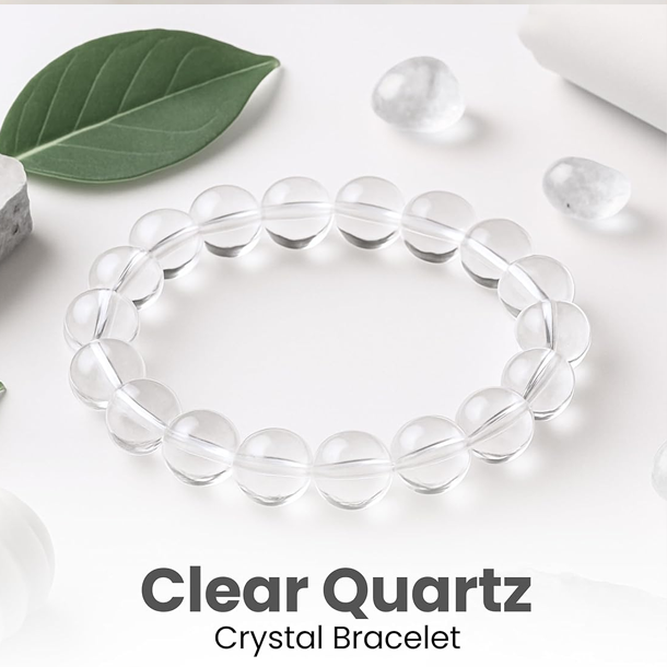 Clear Quartz Master Healer Bracelet – Energy Cleansing & Healing Crystal