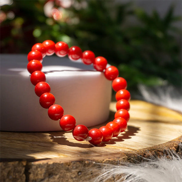 Red Jasper Bracelet – Strength, Stability & Emotional Balance Healing Crystal