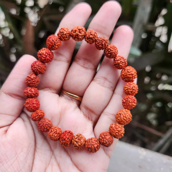 Rudraksha Bracelet – Divine Protection, Mental Peace & Spiritual Growth Bracelet for Men & Women