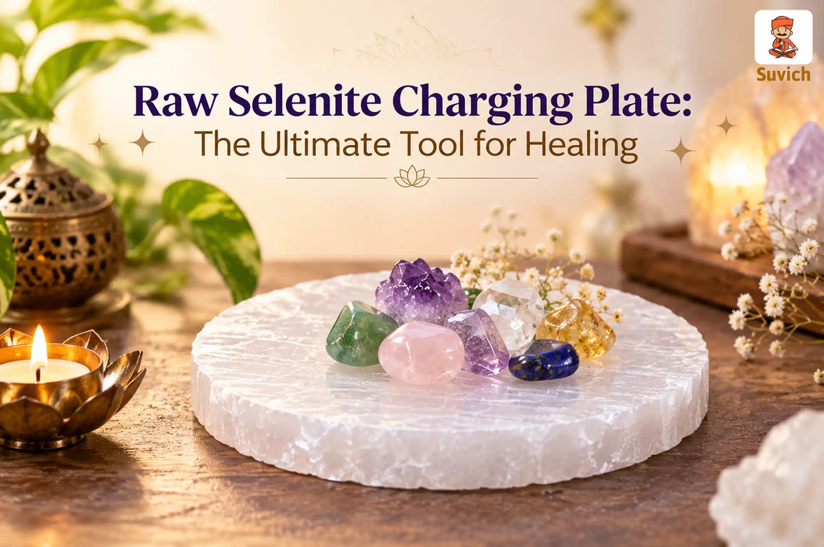 Raw Selenite Charging Plate for crystal cleansing and charging