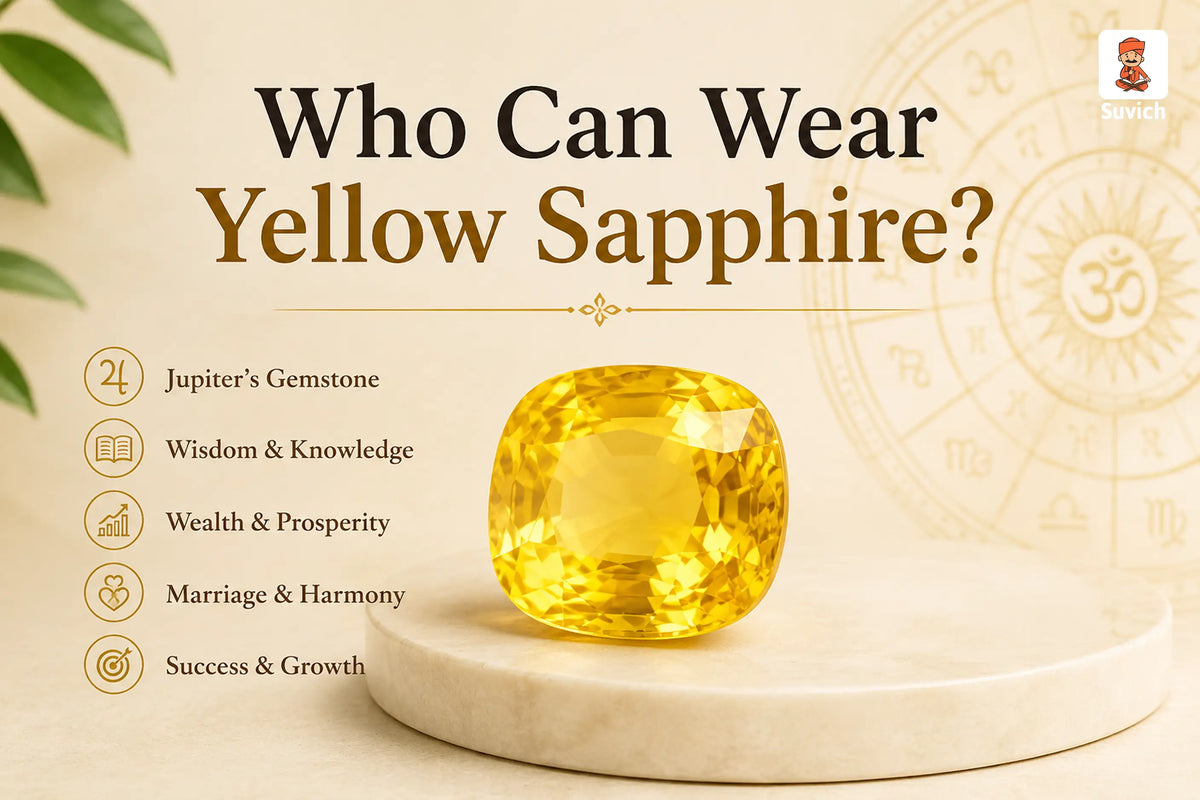 Who can wear Yellow Sapphire Pukhraj according to Vedic astrology and Jupiter in Kundli
