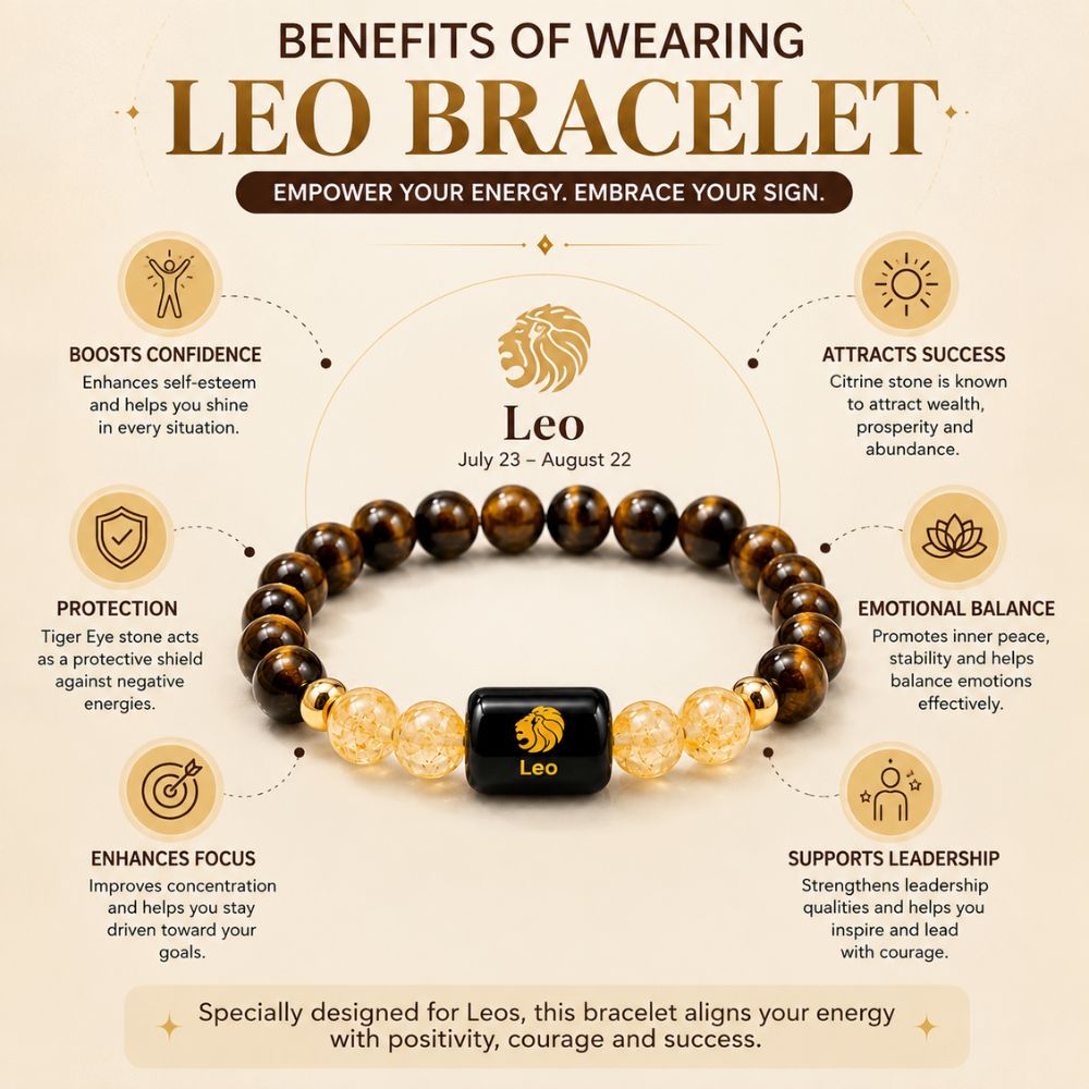 Leo Zodiac Bracelet – Confidence, Leadership & Positive Energy