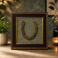 Ghode Ki Naal Raw Pyrite Frame – Vastu Protection, Wealth & Good Fortune