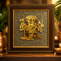 Panchmukhi Hanuman Pyrite Frame – Protection, Wealth & Positive Energy