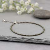 Suvich Pyrite Anklet – Wealth & Protection Crystal Anklet for Money, Confidence & Positive Energy