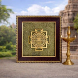 Shri Yantra Pyrite Frame – Prosperity, Abundance & Positive Energy