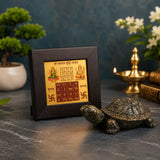 Pyrite Tortoise with Vyapar Vriddhi Yantra Combo for Wealth, Business Growth & Prosperity